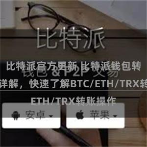 比特派官方更新 比特派钱包转账教程详解，快速了解BTC/ETH/TRX转账操作