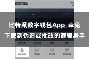比特派数字钱包App 幸免下载到伪造或批改的诓骗身手