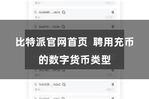 比特派官网首页  聘用充币的数字货币类型
