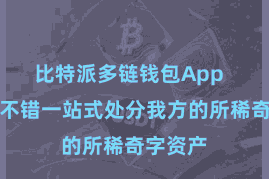 比特派多链钱包App  让用户不错一站式处分我方的所稀奇字资产